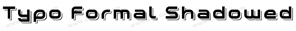 Typo Formal Shadowed Demo字体转换